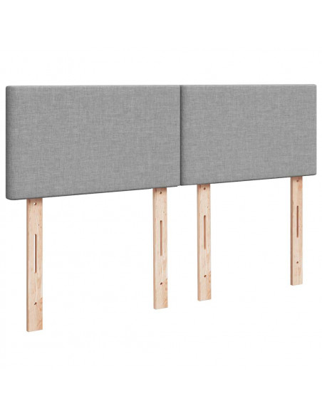 Struttura Letto Pouf con Materasso 140x200 cm in Tessuto