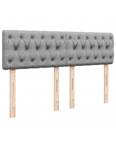 Struttura Letto Pouf con Materasso 140x200 cm in Tessuto 2