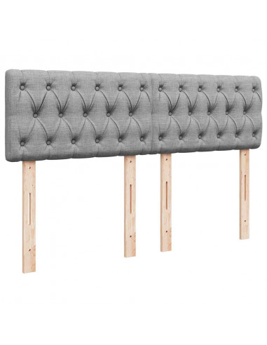 Struttura Letto Pouf con Materasso 140x200 cm in Tessuto