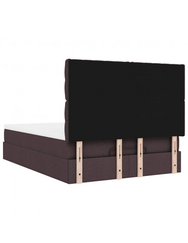 Struttura Letto Pouf con Materasso 140x200 cm in Tessuto