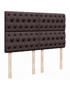 Struttura Letto Pouf con Materasso 140x200 cm in Tessuto 2