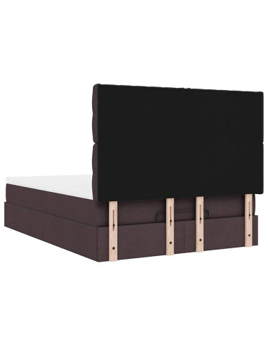 Struttura Letto Pouf con Materasso 140x200 cm in Tessuto