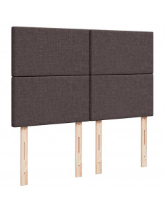 Struttura Letto Pouf con Materasso 140x200 cm in Tessuto 2