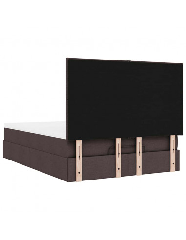 Struttura Letto Pouf con Materasso 140x200 cm in Tessuto