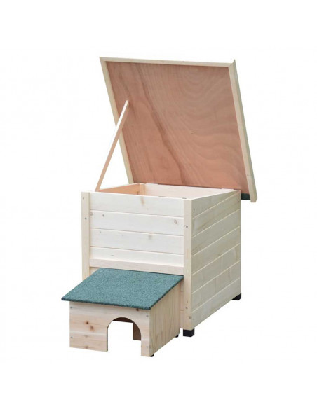 @Pet Casetta per Ricci XL 53x65x52cm Legno Bianco
