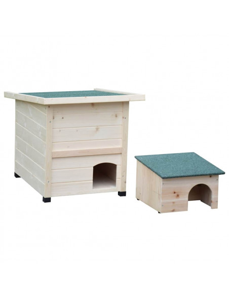 @Pet Casetta per Ricci XL 53x65x52cm Legno Bianco