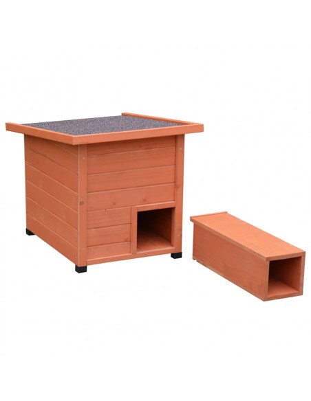 @Pet Casetta per Ricci XL 53x65x52cm Legno Marrone