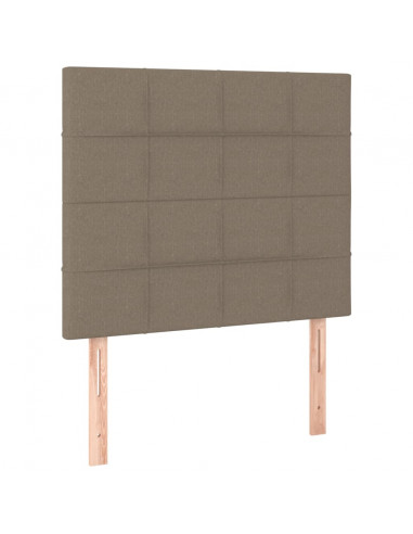 Giroletto a Molle con Materasso Tortora 100x200 cm in Tessuto