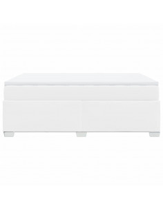 Giroletto a Molle con Materasso Bianco 140x190 cm in Similpelle 2