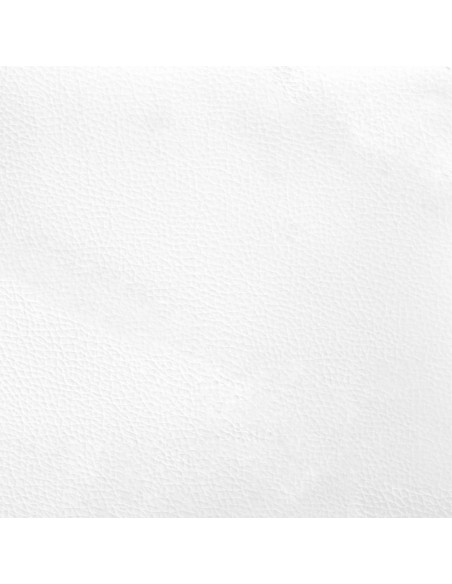 Giroletto a Molle con Materasso Bianco 140x190 cm in Similpelle