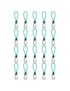 Corde Elastiche con Ganci 20 pz 15 cm