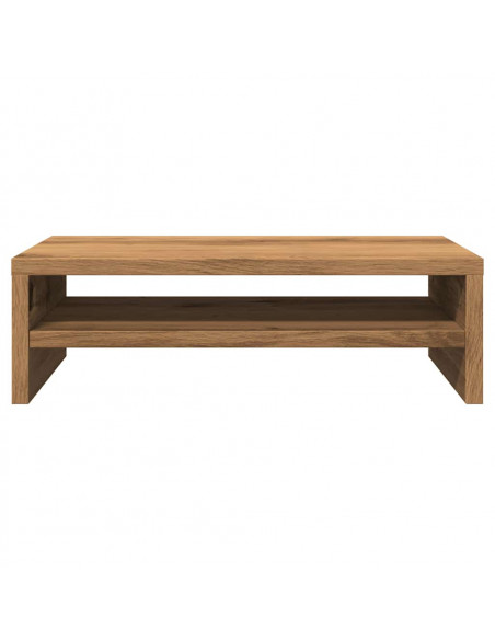 Supporto Monitor Rovere Artigianale 42x24x13 cm Multistrato