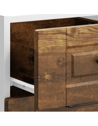 Base da Cucina Porto Rovere Fumo in Legno Multistrato