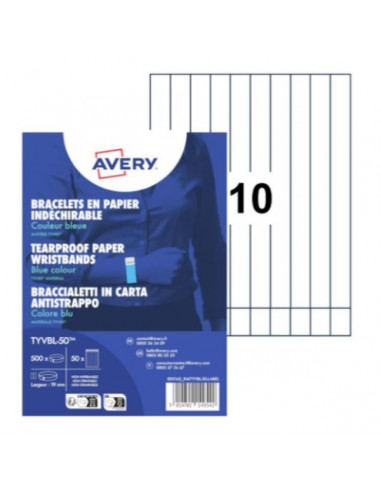 BRACCIALETTI TYVEK BLU FLUO