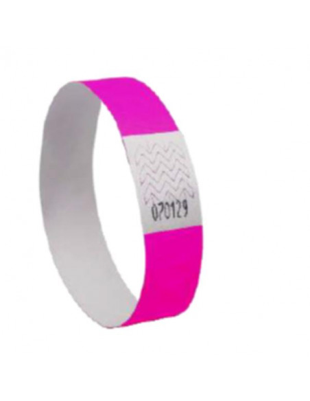 BRACCIALETTI TYVEK ROSA FLUO