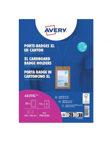 CF50 PORTABADGE A6 CARTONCINO