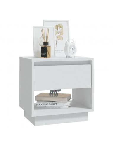 Comodini 2 pz Bianchi 45x34x44 cm in Truciolato