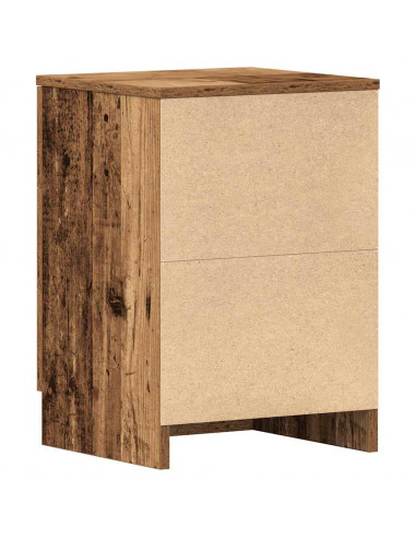 Comodini 2 pz Legno Antico 38x35x55 cm in Legno Multistrato