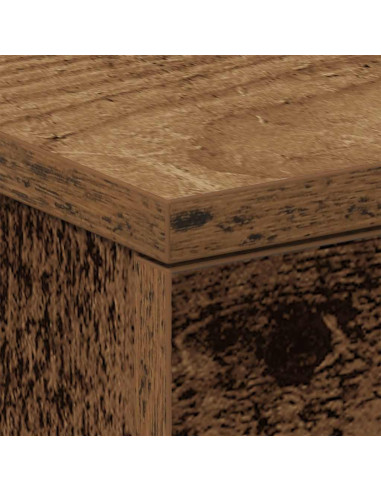 Comodini 2 pz Legno Antico 38x35x55 cm in Legno Multistrato