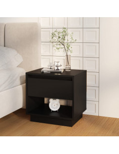 Comodini 2 pz Neri 45x34x44 cm in Truciolato 2