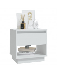 Comodino Bianco 45x34x44 cm in Truciolato 2