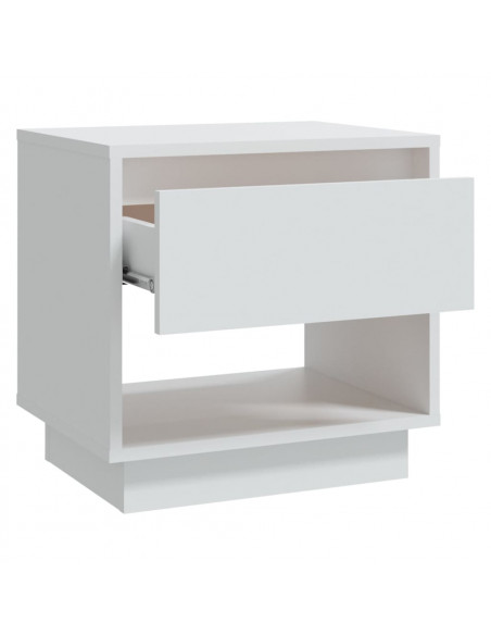 Comodino Bianco 45x34x44 cm in Truciolato