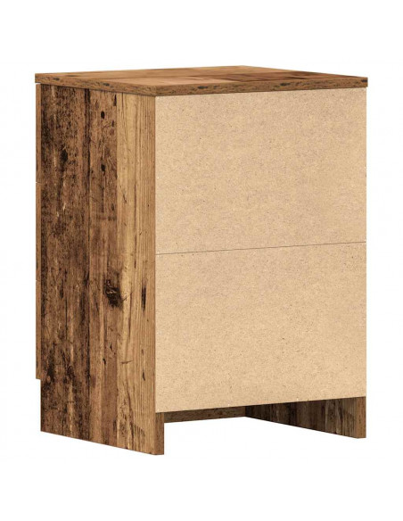 Comodino Legno Antico 38x35x55 cm in Legno Multistrato