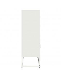 Credenza Bianca 68x39x123 cm in Acciaio