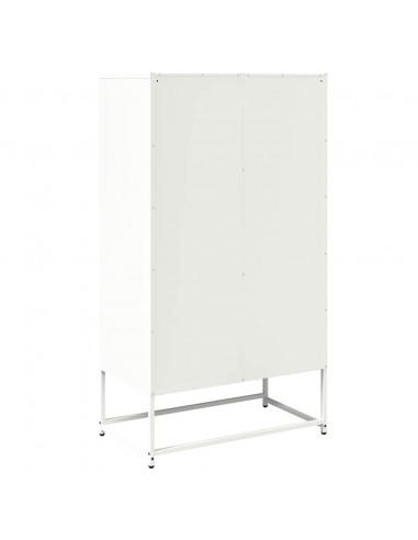Credenza Bianca 68x39x123 cm in Acciaio