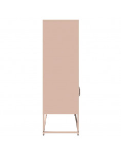 Credenza Rosa 68x39x123 cm in Acciaio