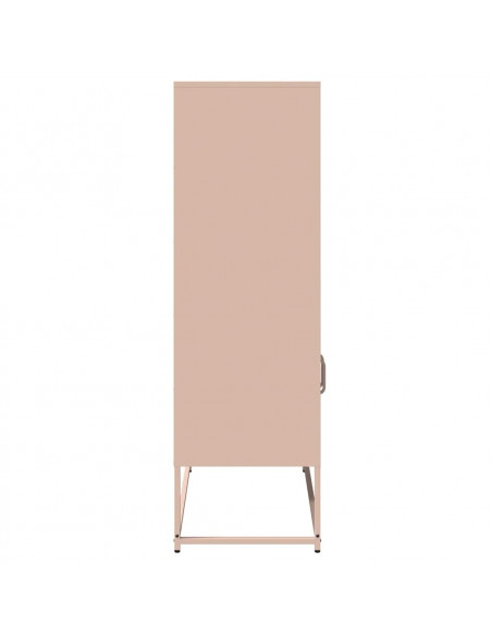 Credenza Rosa 68x39x123 cm in Acciaio