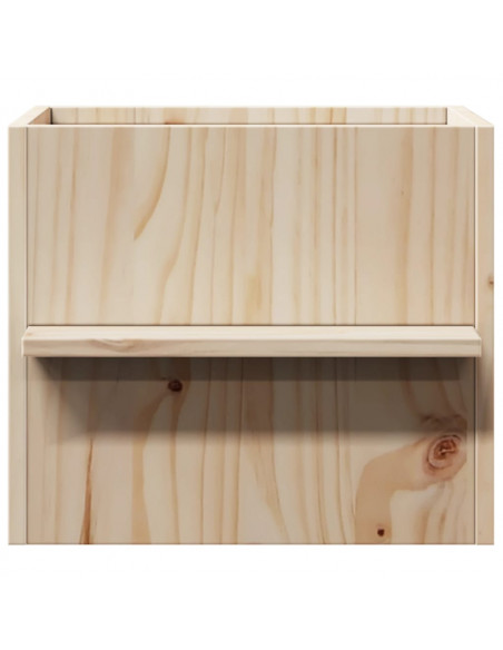 Cuccia per Gatti 51x35x30 cm in Legno Massello di Pino