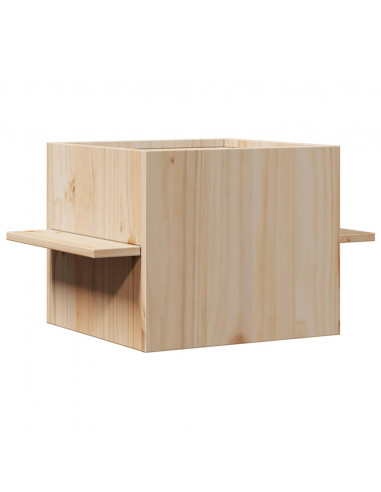 Cuccia per Gatti 51x35x30 cm in Legno Massello di Pino
