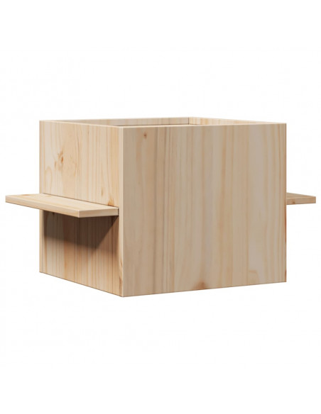 Cuccia per Gatti 51x35x30 cm in Legno Massello di Pino