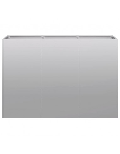 Fioriera 120x40x80 cm in Acciaio Zincato