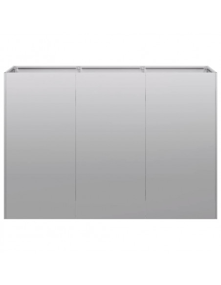 Fioriera 120x40x80 cm in Acciaio Zincato