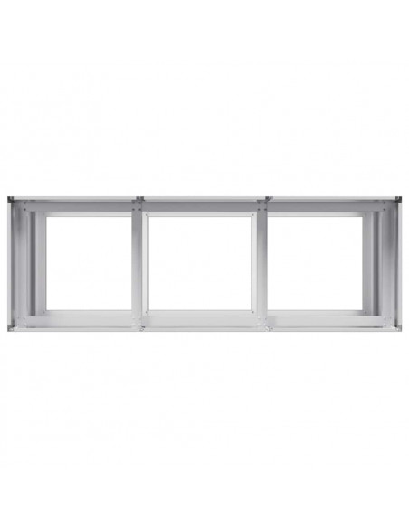 Fioriera 120x40x80 cm in Acciaio Zincato