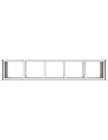Fioriera 200x40x80 cm in Acciaio Inox