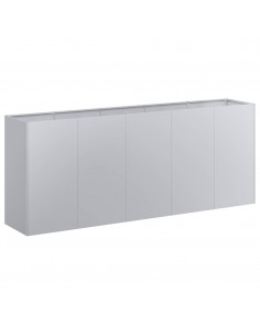 Fioriera 200x40x80 cm in Acciaio Zincato