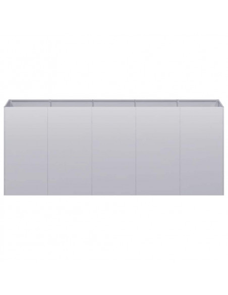 Fioriera 200x40x80 cm in Acciaio Zincato