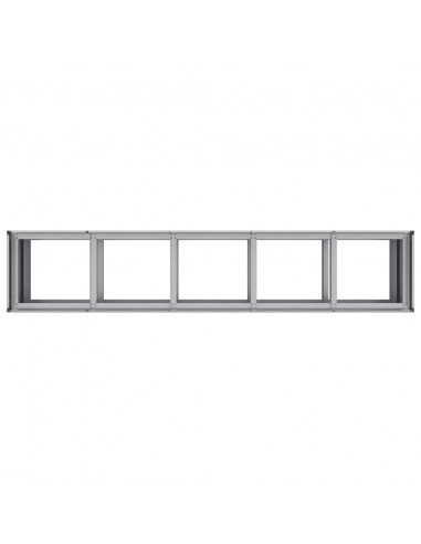 Fioriera 200x40x80 cm in Acciaio Zincato