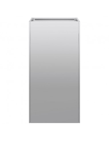 Fioriera 40x40x80 cm in Acciaio Zincato