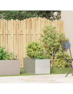 Fioriera 40x80x40 cm in Acciaio Inox 2