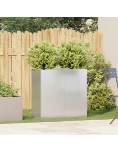 Fioriera 80x40x80 cm in Acciaio Inox 2