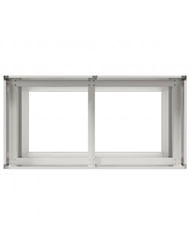 Fioriera 80x40x80 cm in Acciaio Inox