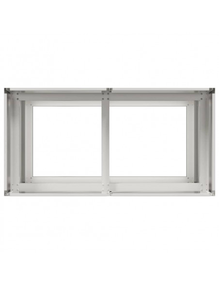 Fioriera 80x40x80 cm in Acciaio Inox