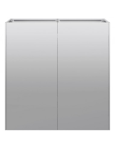 Fioriera 80x40x80 cm in Acciaio Zincato