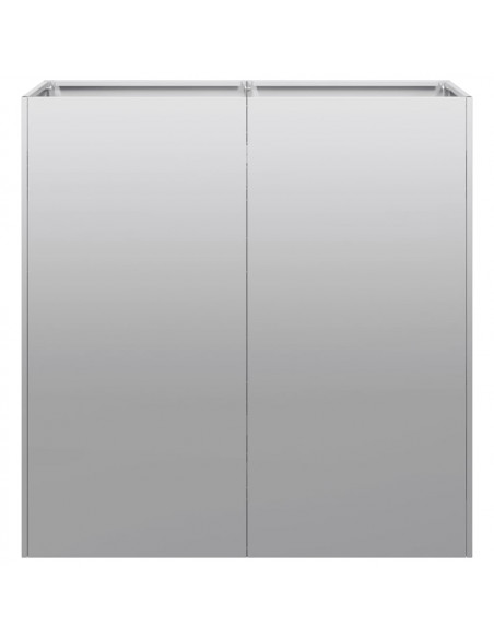 Fioriera 80x40x80 cm in Acciaio Zincato