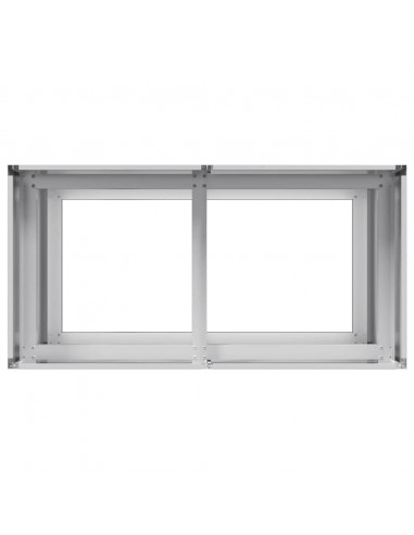 Fioriera 80x40x80 cm in Acciaio Zincato