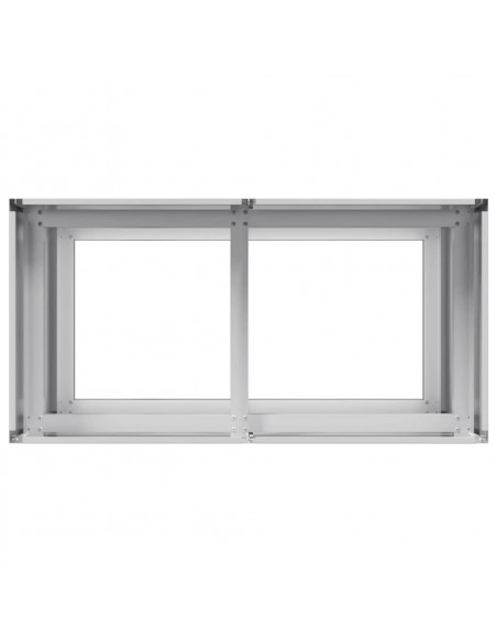 Fioriera 80x40x80 cm in Acciaio Zincato